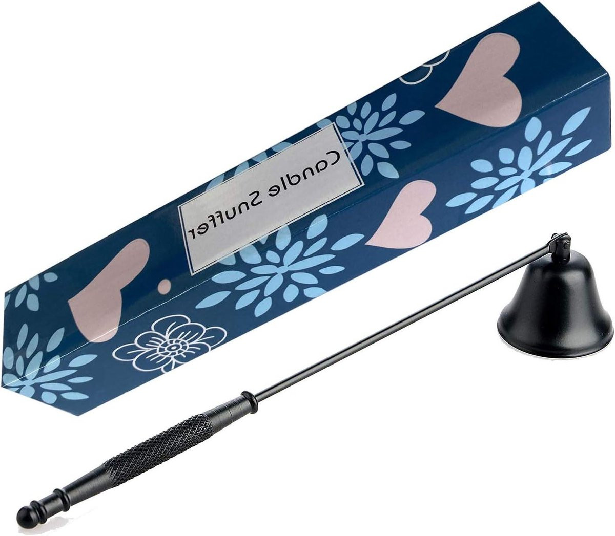 Zwarte Kaars Snuffer van Roestvrij Staal - 21 cm