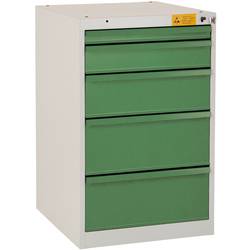 Manuflex LS1041.7035 ESD ESD-Schubfachschrank BASETEC Stationär, Nutzhöhe 700 mm mit 5 Schubfächern, in lichtgrau RAL 7035