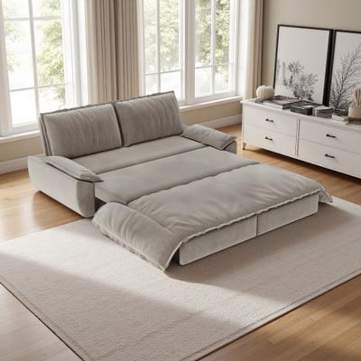 ZWYO HOSIMU "73.2"" Velvet/Corduroy Pull-Out 3-in-1 Convertible Sleeper 2-Seater Sofa, Queen Size Pull Out Loveseat Sofa Bed"
