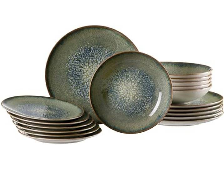 Ritzenhoff & Breker Tafelservice Verde, 18-teilig Spülmaschinen- und mikrowellengeeignet