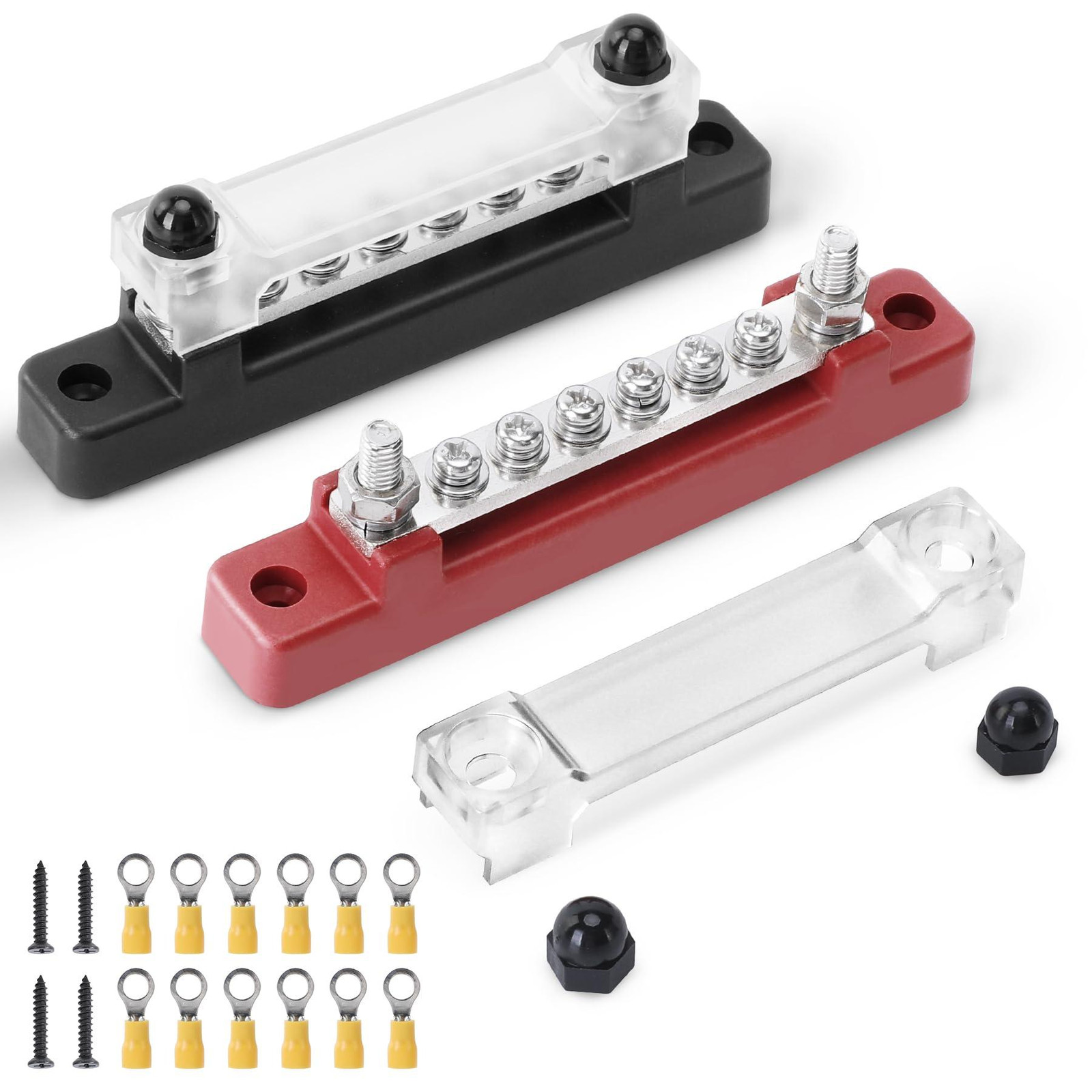 Selius 2 Stuks Verzamelrails 12 V-48 V DC Verdelerblok