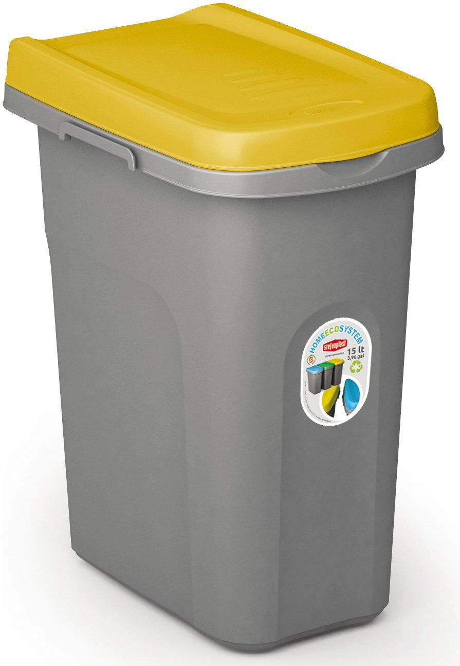 Pattumiera differenziata Stefanplast 70700 HOME BIN SYSTEM Giallo