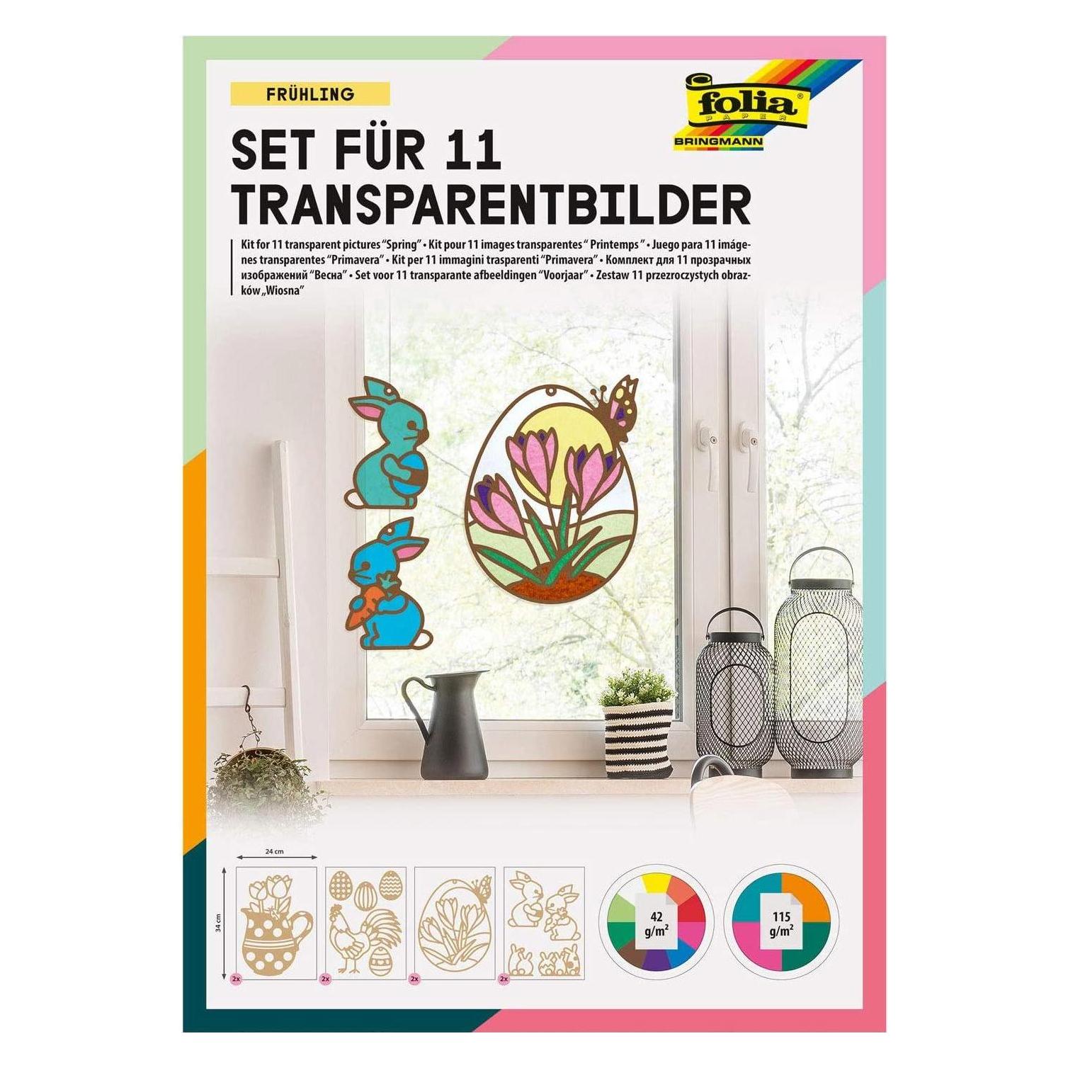 Folia Bastelset Oster-Transparentbilder 21-teilig (23821)