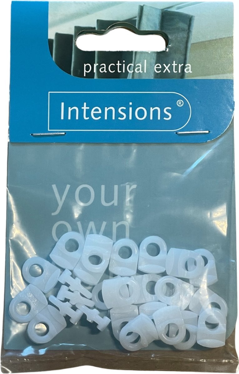 Intensions Glijder Flat Rail, 10 stuks, wit
