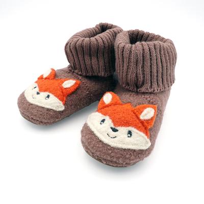 Lauflernschuh MAXIMO, Baby, Gr. 17/18, braun (eichel, ocker), Obermaterial: 100% Wolle, Schuhe Lauflernschuh