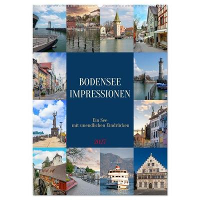 Bodensee Impressionen (Wandkalender 2027 DIN A2 hoch), CALVENDO Monatskalender