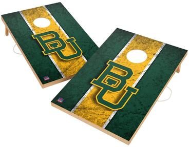 Skip's Garage Vintage Baylor University Bears 2x4 Tailgate Cornhole Boards