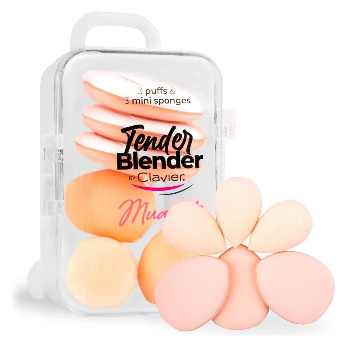 Aptel CLAVIER SET Tender Blender Mua Kit gąbeczki do makijażu Beige 6szt. (76463433)
