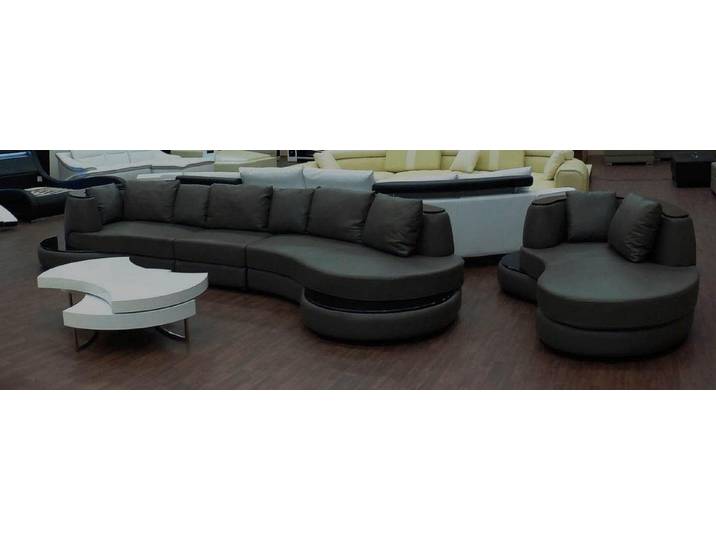 JVmoebel Ecksofa Elegantes Ecksofa aus italienischem Rindsleder mit Kissen, Made in Europa