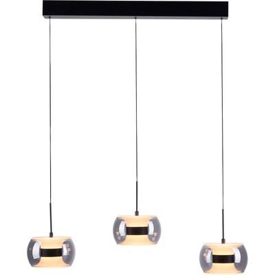 PAUL NEUHAUS LED Pendelleuchte "FUMEA", schwarz, 3, Ø 16cm H: 180cm, 1 Stk., Leuchten, Comfort Lift, CCT(2200-5000K), 3-Stufen-Dimmung per Wandschalter, LED Pendelleuchte