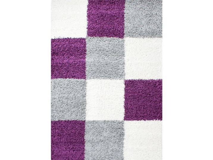 SHAGGY - Tapis à Carreaux - Violet 160 x 230 cm