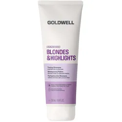 2x Goldwell, Shampoo, Dualsenses Blondes & Highlights Purple Toning (Flüssiges Shampoo, 250 ml)