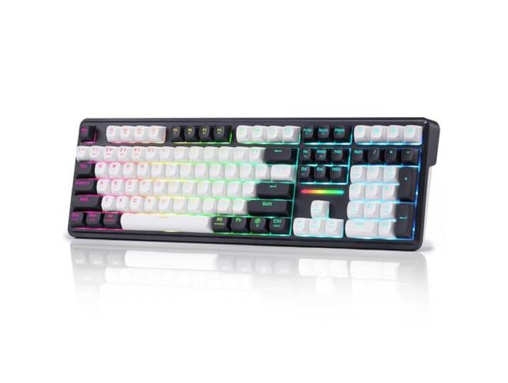 Redragon K745 PRO Draadloze 108-Key Pakking RGB Gaming Toetsenbord, 4