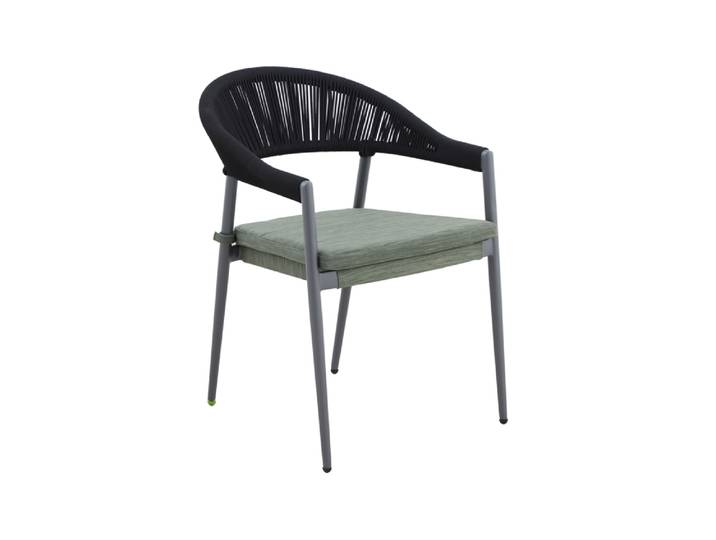 2er Set MWH Camarillo Gartensessel Aluminium/Rope