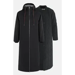 Danefae Wintermantel Daneroyal Damen Schwarz Regenjacke Steppjacke Extra Lang