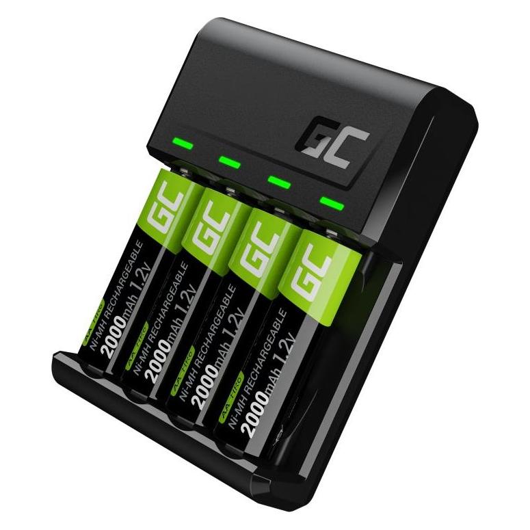 GreenCell VitalCharger (GRSETGC01) (4 Stk., Ladegerät ohne Akku) (GRSETGC01)