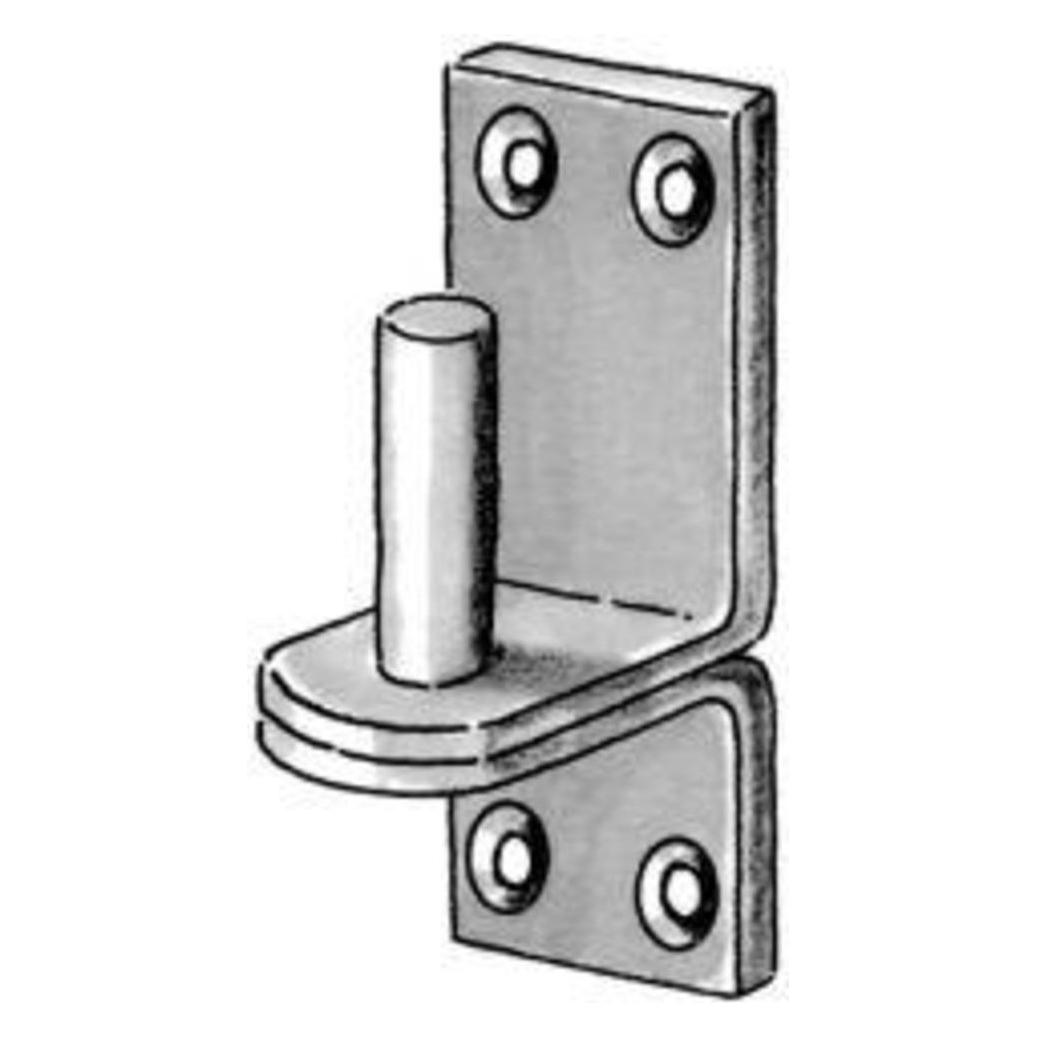 Magni Pollmann Baubeschläge 2265106 Haken D Zum Aufschrauben, Dorn Edelstahl, Durchmesser 16 mm Abstand 16 (229606)