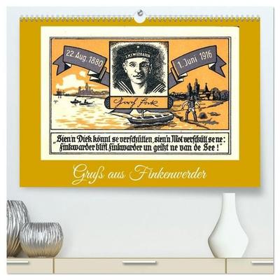 Gruß aus Finkenwerder (hochwertiger Premium Wandkalender 2027 DIN A2 quer), Kunstdruck in Hochglanz