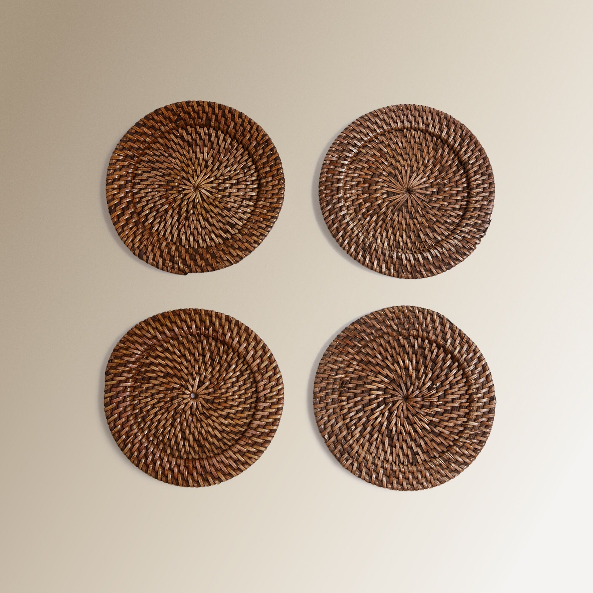 El Corte Inglés Set 4 platos de pan Malang . Marrón