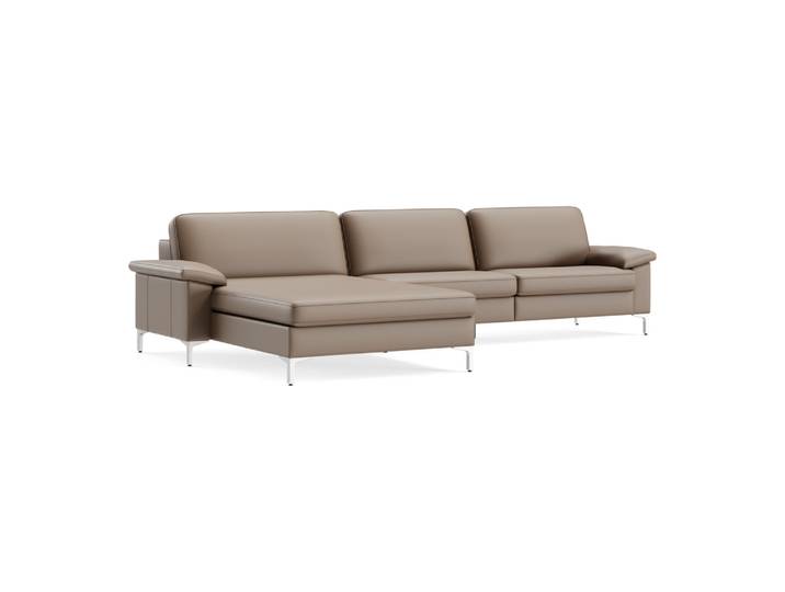 Ecksofa Classica-8011, Johann Jakob, kat. d, life line hasel, Leder