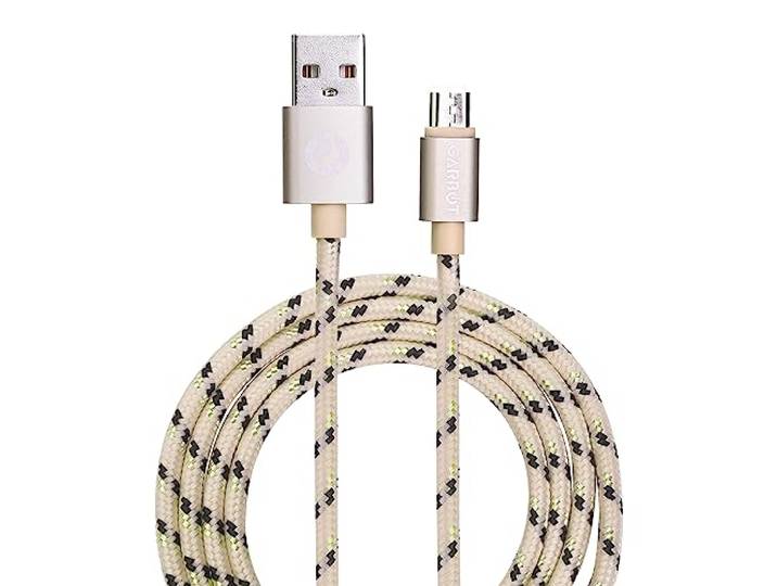 Garbot Grab&Go 1 m gevlochten micro-USB-kabel, goud