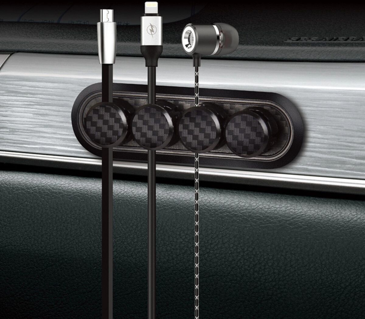 INF Multifunktionaler magnetischer Kabelclip – starker Kabel-Organizer mit rückstandsfreier selbstklebender Rückseite, hält bis