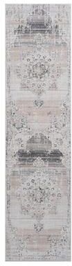 Klair Living PAYAS Collection Cream / Gold / Medallion Non-Shedding Runner Rug