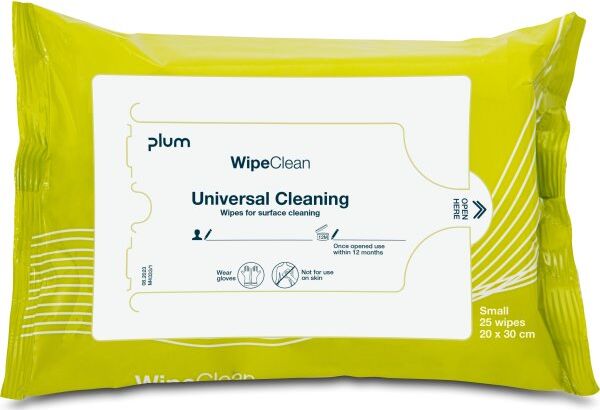 Plum Wipeclean Universal   Small   25 Wipes