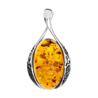 Kettenanhänger OSTSEE-SCHMUCK "Ostsee-Schmuck Anhänger Annika Anhänger Annika", weiß, Schmuckanhänger, Damen, 32 x 17mm, Silber 925 (Sterlingsilber), 3,1 g, Kettenanhänger