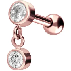 Titan Ohrpiercing 2 KRISTALLE