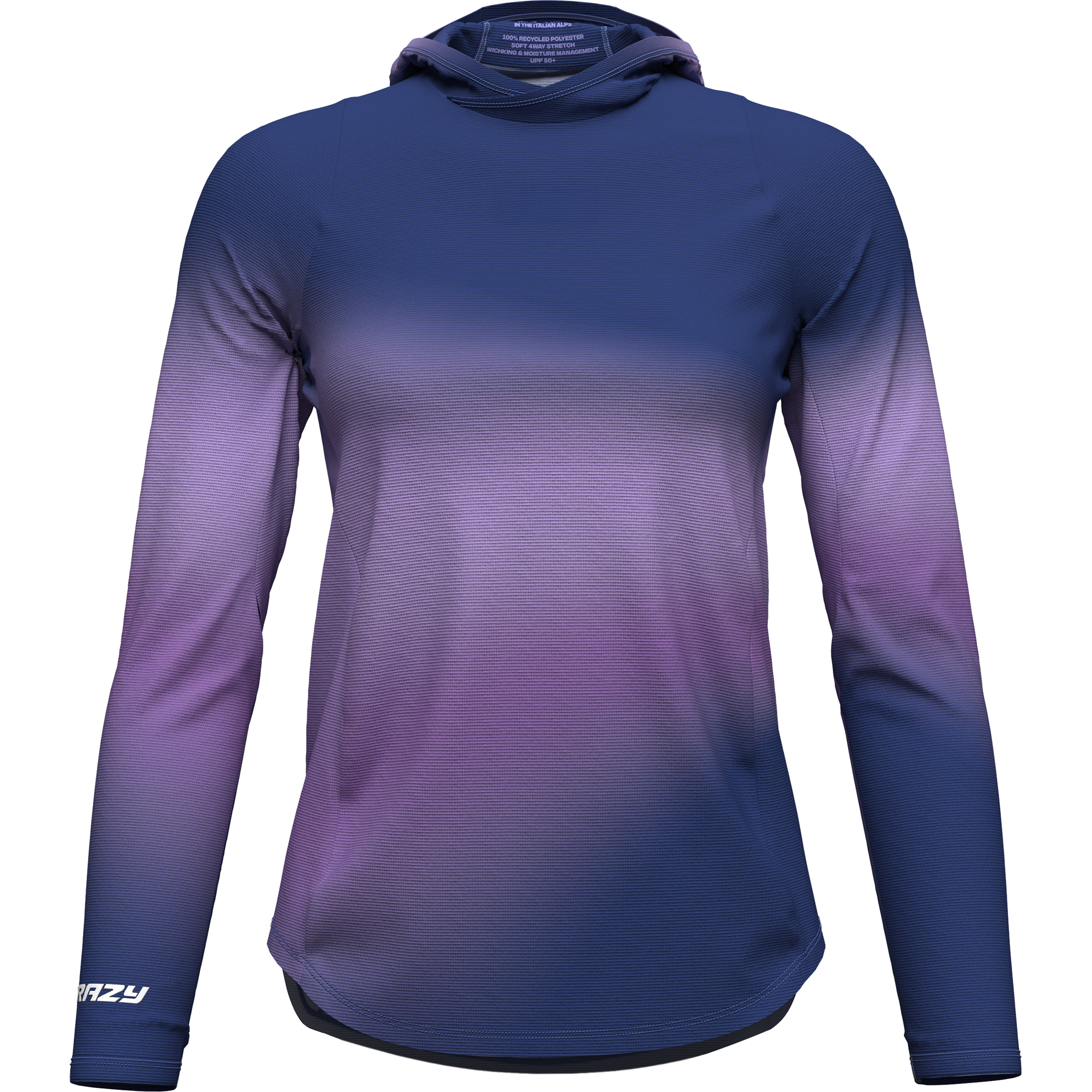 Crazy Sun Damen Hoodies lila Größe XL Trekking Schnell trocknend