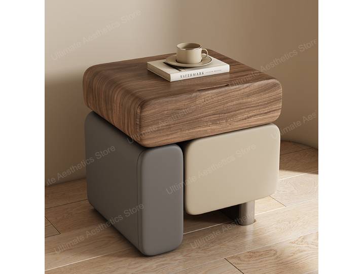 Table de chevet élégante, style nordique tendance, design unique, table de chevet glamour, luxe, mesa de noche, meubles de chambre à coucher