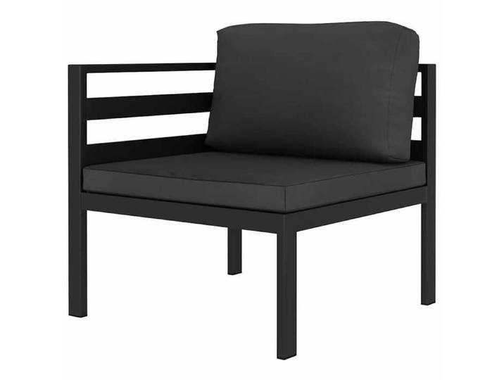 Canapé d'angle sectionnel avec coussins-Sofa de Salon Aluminium Anthracite 306333