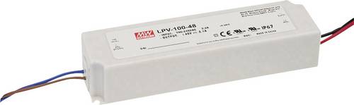 Mean Well LPV-100-24 LED-Trafo Konstantspannung 100W 0 - 4.2A 24 V/DC nicht dimmbar, Überlastschutz 1St.