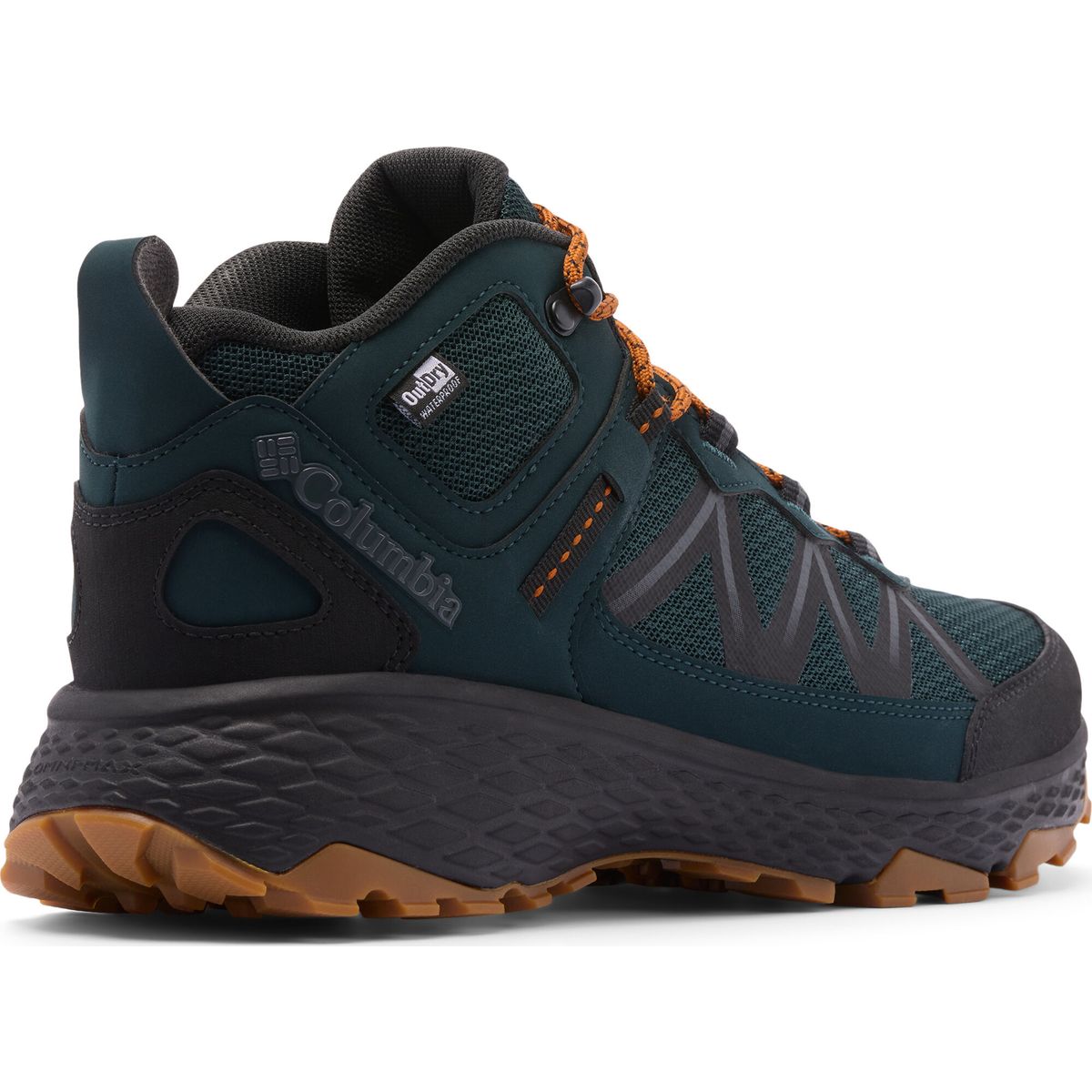 Columbia Men's Peakfreak Rush Mid Outdry Waterproof Hiking Shoe blue spruce, caramel (310) 8 212659-2126591-310-8