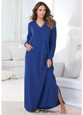 Plus Size Women's Long Sherpa Lounger by Dreams & Co. in Ultra Blue (Size 18/20)