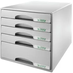 Leitz Schubladenbox 5211 »PLUS« grau, 28.7x27x36.3 cm