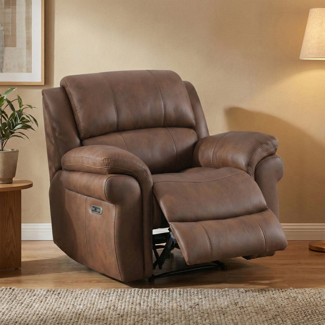 Lark Manor Coomes 110cm Wide Standard Tan 100cm H X 110cm W X 90cm D