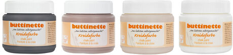 buttinette Kreidefarben, beige, 4x 150 ml