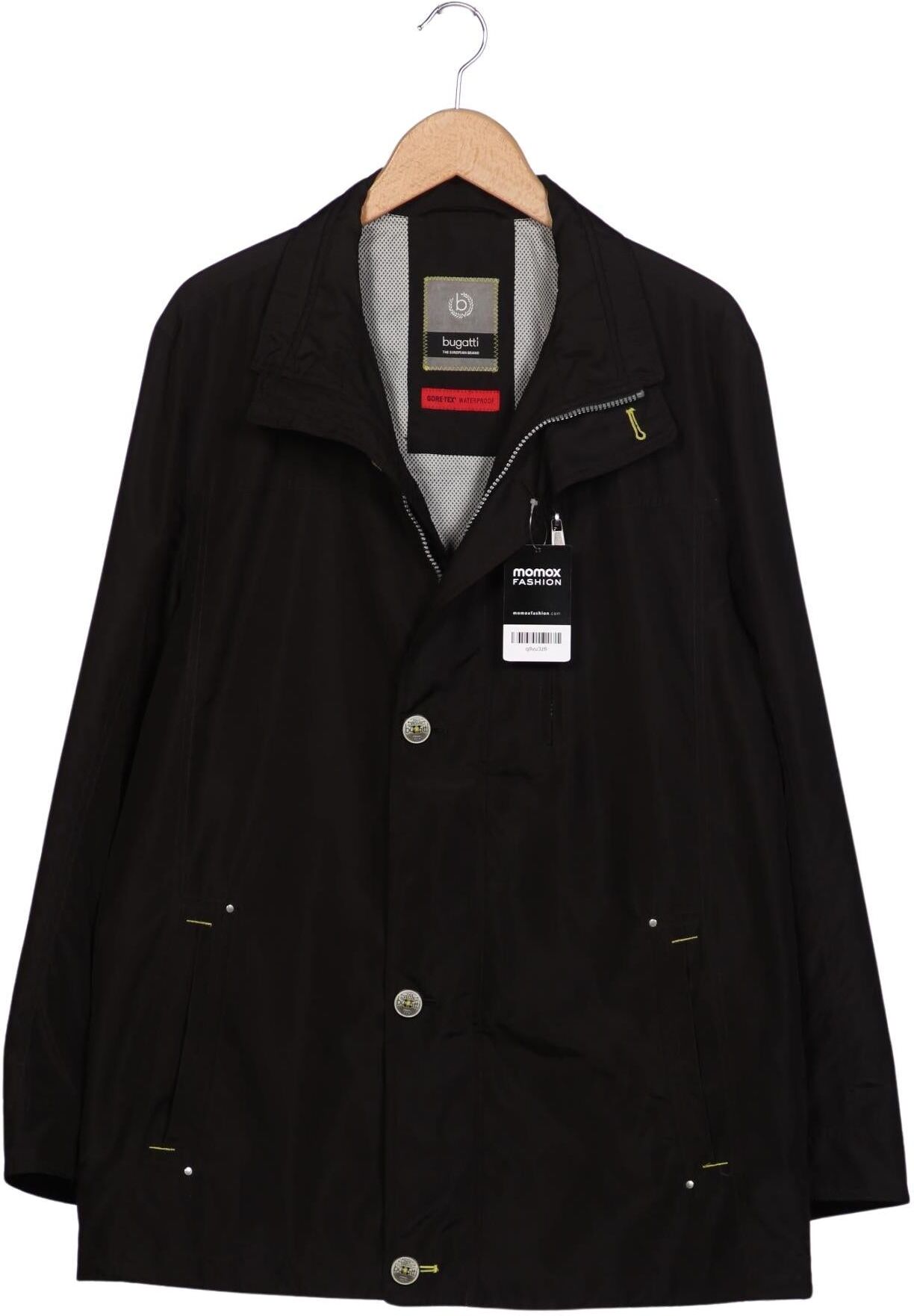 Bugatti Herren Jacke, Schwarz, Gr. EU 48, Synthetik / Tex / Membran - Second Hand