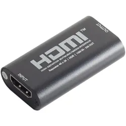 Shiverpeaks -PROFESSIONAL--HDMI Extender-Verstärker, 2.0, 4K mit HDR, Audio Adapter, Schwarz