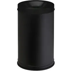 Papierkorb Orgavente Grisu Stahl schwarz 120 L feuersicher selbstlöschender Papierkorb