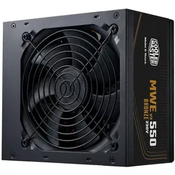 Cooler Master MWE Bronze 550 V3 230V (550 W), PC Netzteil, Schwarz