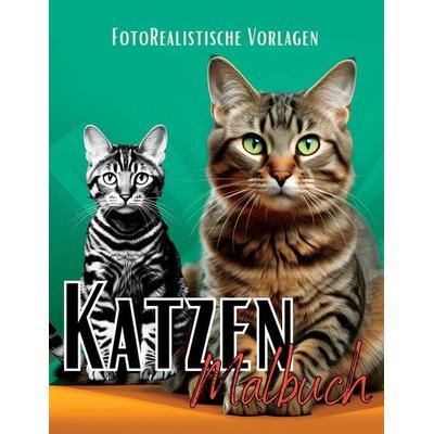 Malbuch Katze „Fotorealistisch“., Taschenbuch von Lucy´s Schwarze Malbücher, Tredition, 978-3-384-03978-1