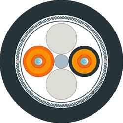 Siemens 6XV18733GT20 Glasfaser LWL Anschlusskabel 200 m Schwarz, Orange [2x BFOC-Stecker - 2x BFOC-Stecker] 50/125 µ Multimode OM2