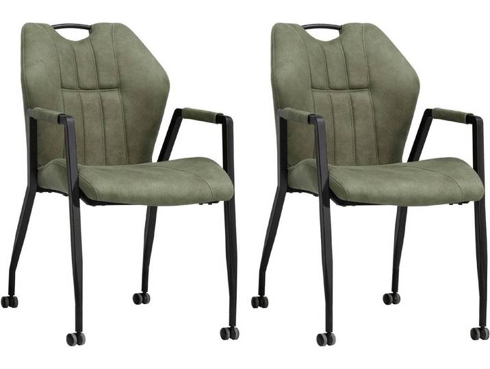 OMG Design Armlehnstuhl Point (Set, 2 St), Esszimmerstuhl mit Rollen, Bürostuhl