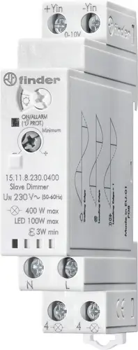 Finder Dimmer für Hutschiene 1 St. 15.11.8.230.0400 Betriebsspannung:230 V/AC