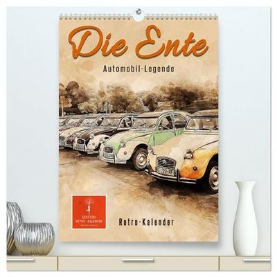 Die Ente - Automobil Legende (hochwertiger Premium Wandkalender 2027 DIN A2 hoch), Kunstdruck in Hochglanz