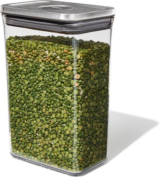 Unyqoos Stapelbare Opbergcontainers 2,6 liter, Transparant, Luchtdicht en BPA-vrij