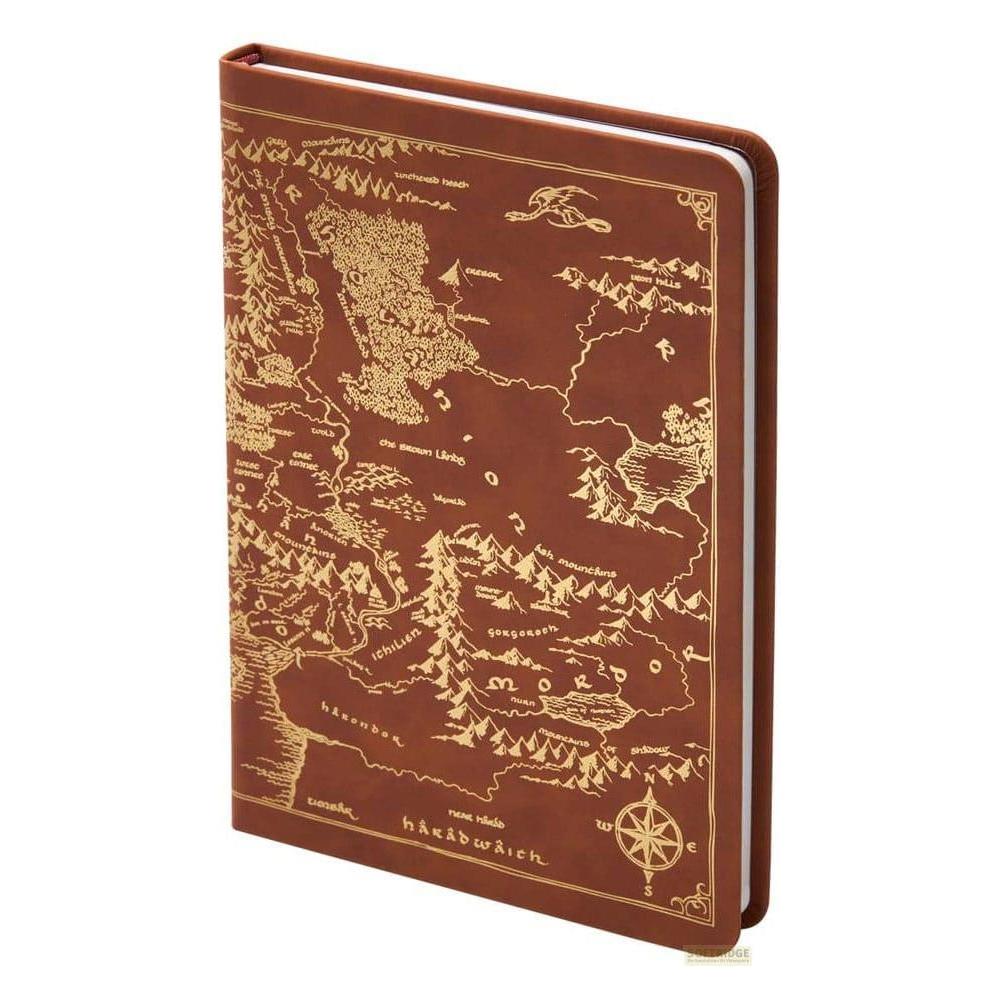 Noble Collection Der Herr der Ringe Tagebuch Map of Middle-Earth 240 Seiten (Liniert, Weicher Einband) (NN6485)